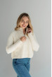 Молочний короткий светр на блискавці — 478026. Maritel. Зображення 2 Молочний короткий светр на блискавці — 478026. Maritel. Зображення 2
