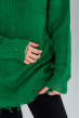 Зелений в'язаний светр з рваним краєм — 733061. Maritel. Зображення 2 Зелений в'язаний светр з рваним краєм — 733061. Maritel. Зображення 2