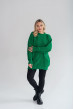 Зелений в'язаний светр з рваним краєм — 733061. Maritel Зелений в'язаний светр з рваним краєм — 733061. Maritel