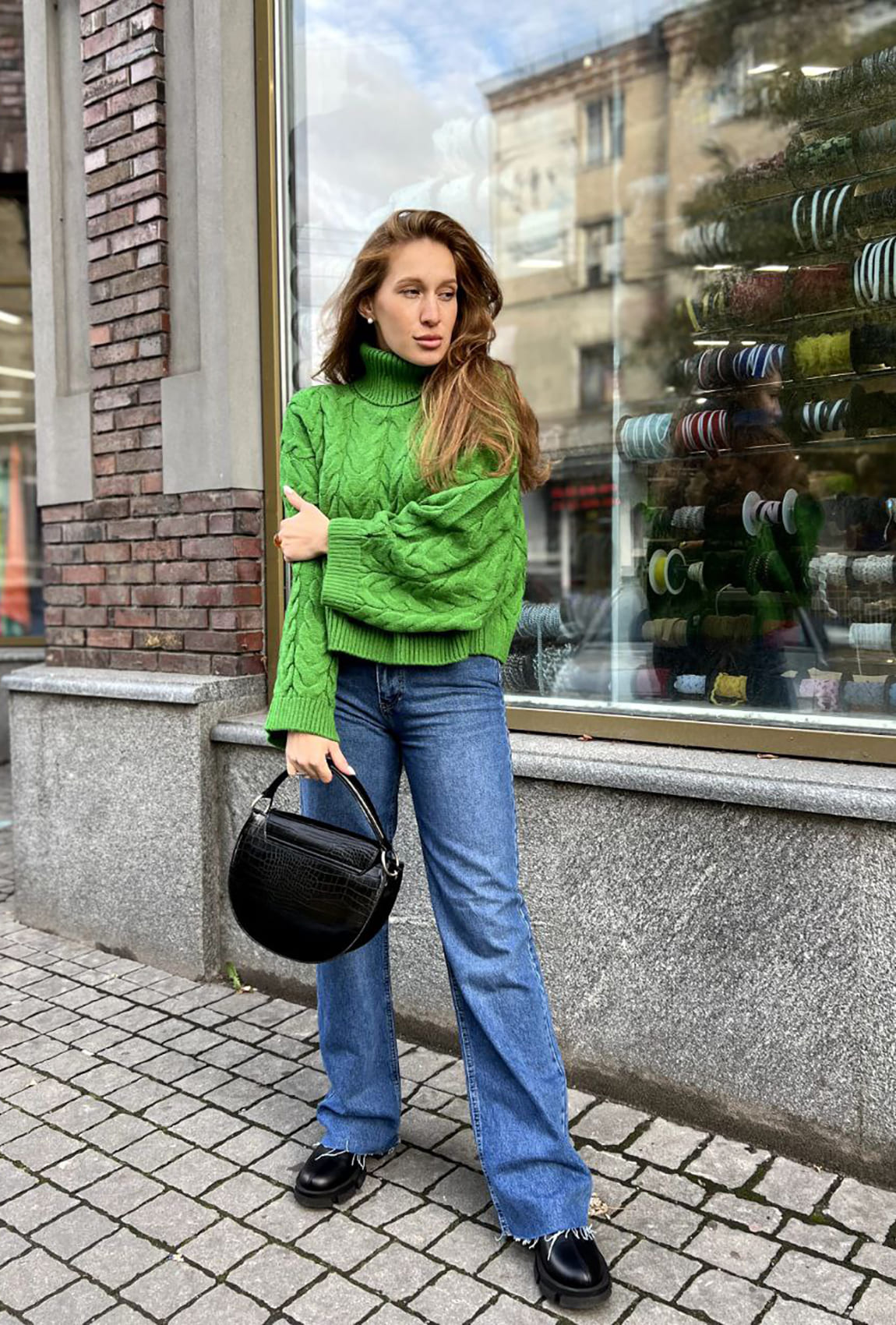 Зелений светр вкорочений —  506745. Maritel Зелений светр вкорочений —  506745. Maritel