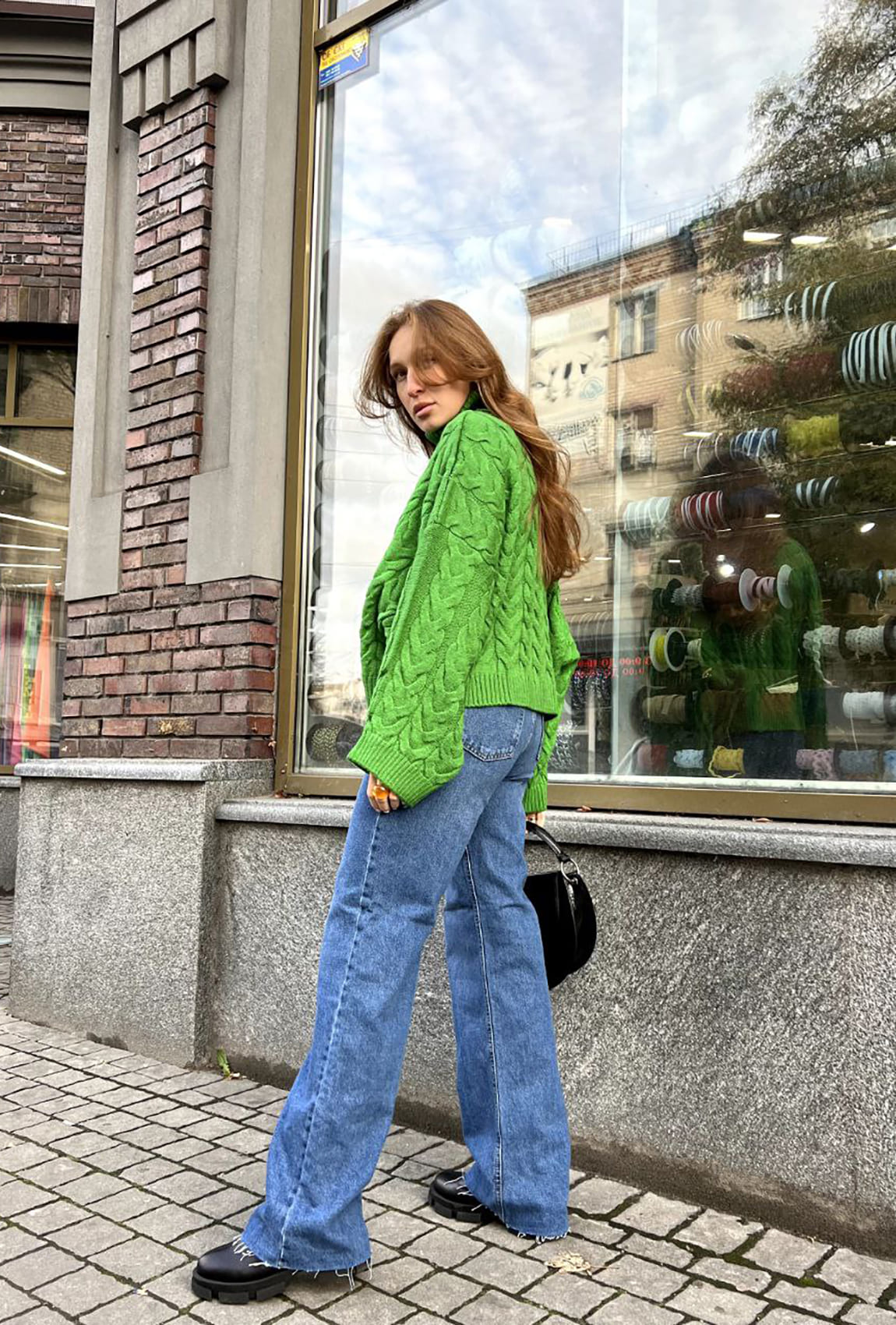 Зелений светр вкорочений —  506745. Maritel. Зображення 2 Зелений светр вкорочений —  506745. Maritel. Зображення 2