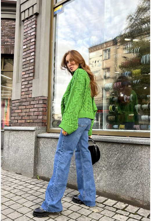 Зелений светр вкорочений —  506745. Maritel. Зображення 2 Зелений светр вкорочений —  506745. Maritel. Зображення 2