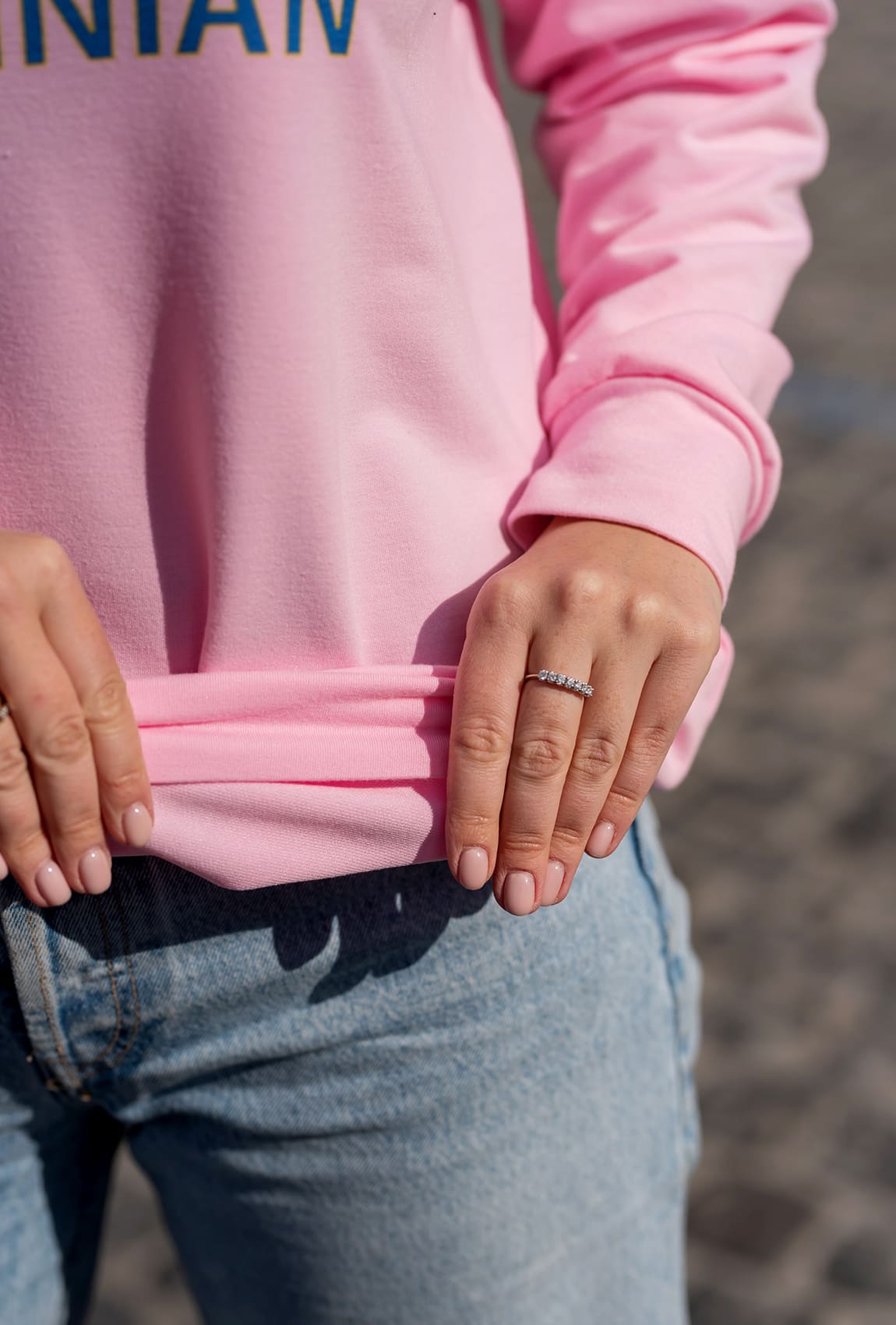 Рожевий світшот двунитка з принтом —  751596. Maritel. Зображення 2