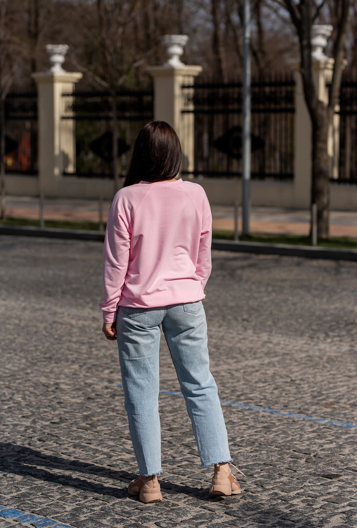 Рожевий світшот двунитка з принтом —  751596. Maritel. Зображення 1