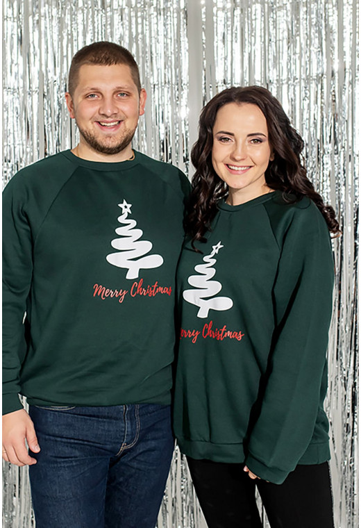 Смарагдовий світшот новорічний — 179878. Maritel. Зображення 1 Смарагдовий світшот новорічний — 179878. Maritel. Зображення 1