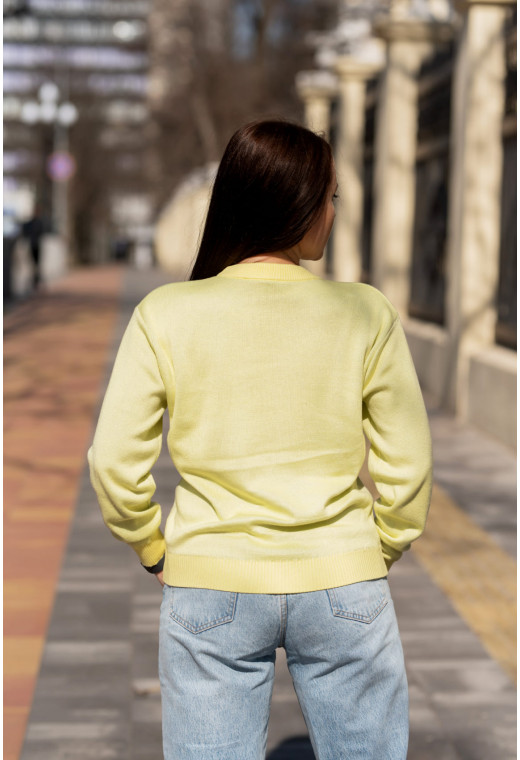 Жовтий светр в'язаний Україна — 612397. Maritel. Зображення 2 Жовтий светр в'язаний Україна — 612397. Maritel. Зображення 2