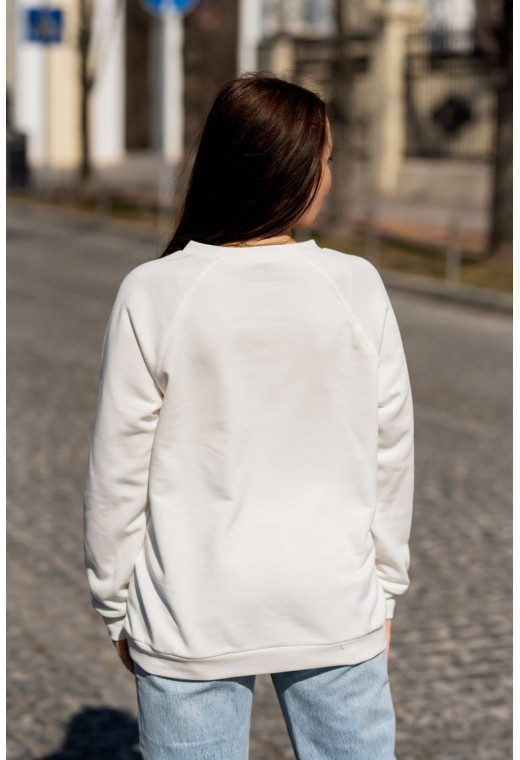 Білий світшот з прапором України — 155393. Maritel. Зображення 1 Білий світшот з прапором України — 155393. Maritel. Зображення 1