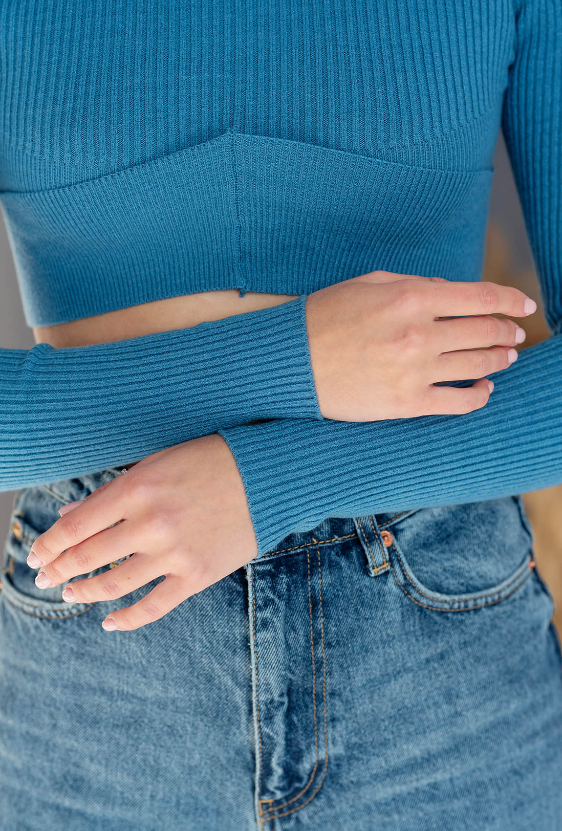 Синій топ-гольф —  331816. Maritel. Зображення 2