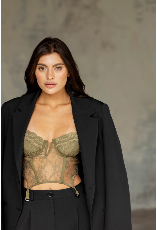 Бра Корсет Хакі — 907116. Maritel. Зображення 3 Бра Корсет Хакі — 907116. Maritel. Зображення 3