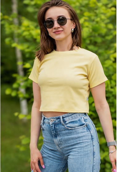 Жовтий топ в рубчик . Maritel. Зображення 12