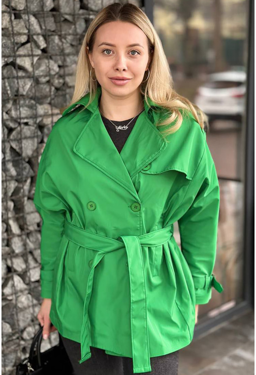 Зеленый тренч короткий — 565172. Maritel. Изображенние 2 Зеленый тренч короткий — 565172. Maritel. Изображенние 2