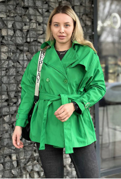 Зелений тренч короткий. Maritel Зелений тренч короткий. Maritel