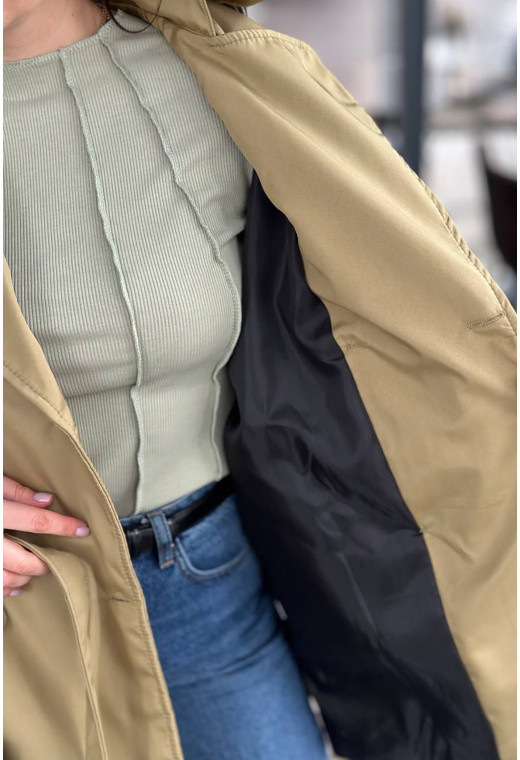 Оливковый тренч короткий — 724834. Maritel. Изображенние 2 Оливковый тренч короткий — 724834. Maritel. Изображенние 2