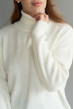 Туника под горло с разрезом Молоко — 101626. Maritel. Изображенние 1 Туника под горло с разрезом Молоко — 101626. Maritel. Изображенние 1
