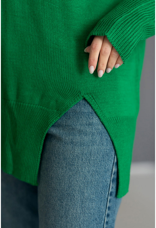Зелена туніка під горло з розрізом — 930757. Maritel. Зображення 2 Зелена туніка під горло з розрізом — 930757. Maritel. Зображення 2