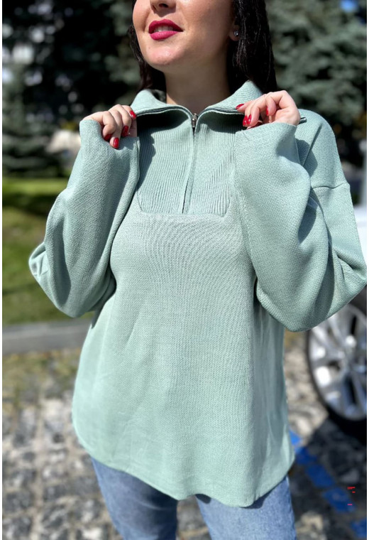 Оливковая туника на молнии —  477893. Maritel. Изображенние 2 Оливковая туника на молнии —  477893. Maritel. Изображенние 2