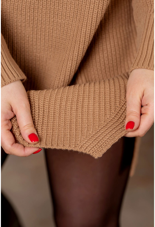 Коричневая туника с разрезами —  320599. Maritel. Изображенние 1 Коричневая туника с разрезами —  320599. Maritel. Изображенние 1