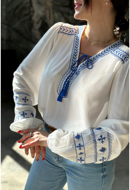 Вышиванка молочного цвета — 408624. Maritel. Изображенние 2 Вышиванка молочного цвета — 408624. Maritel. Изображенние 2