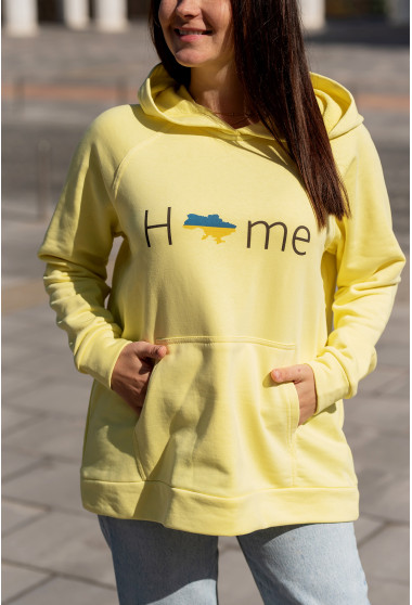 Жовтий худі Home . Maritel. Зображення 3