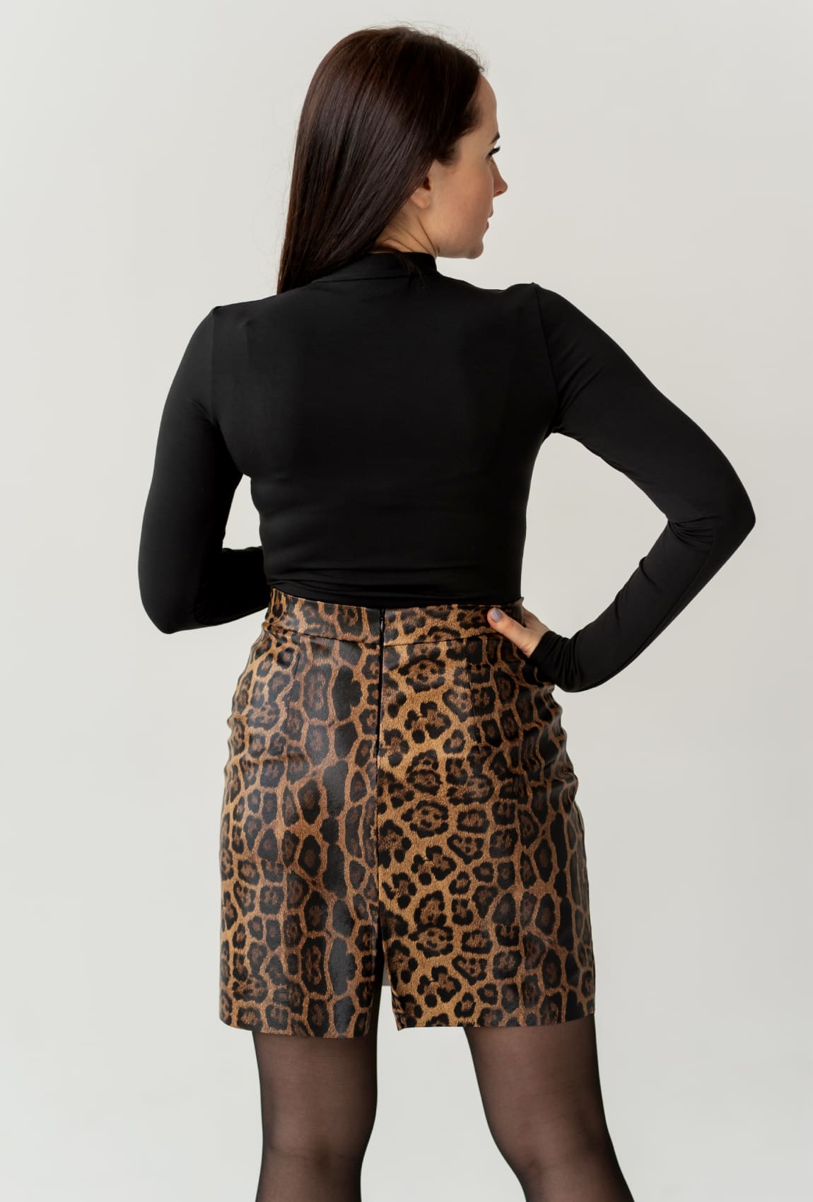 Коричнева спідниця пітон — 767130. Maritel. Зображення 2 Коричнева спідниця пітон — 767130. Maritel. Зображення 2