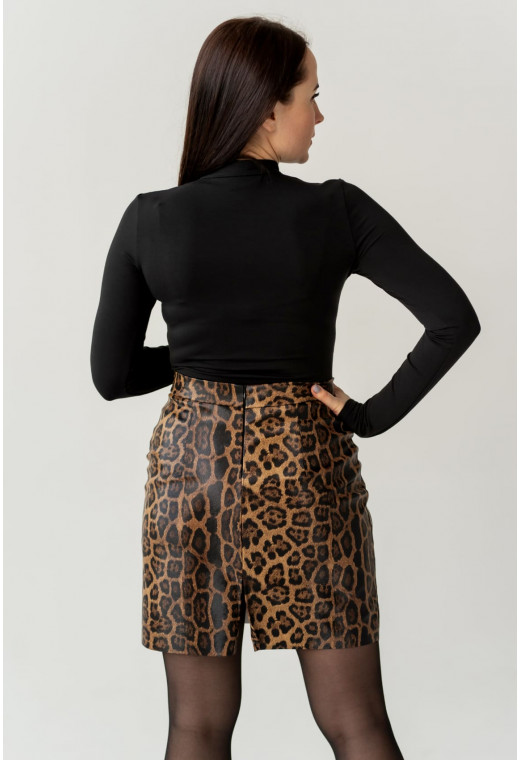 Коричнева спідниця пітон — 767130. Maritel. Зображення 2 Коричнева спідниця пітон — 767130. Maritel. Зображення 2