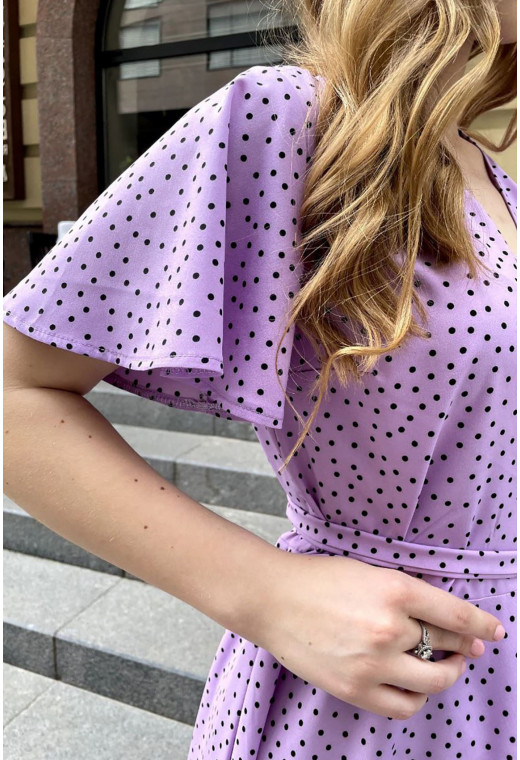 Лавандовое платье на запах к полу — 329528. Maritel. Изображенние 1 Лавандовое платье на запах к полу — 329528. Maritel. Изображенние 1