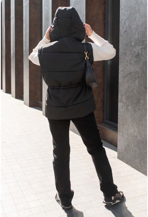 Черная жилетка — 442678. Maritel. Изображенние 2 Черная жилетка — 442678. Maritel. Изображенние 2