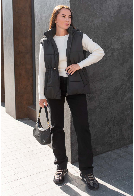 Черная жилетка — 442678. Maritel. Изображенние 1 Черная жилетка — 442678. Maritel. Изображенние 1