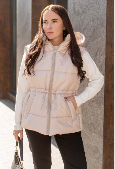 Бежевая жилетка. Maritel. Изображенние 9