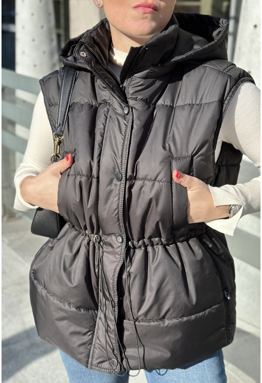 Черная жилетка в полоску —  869085. Maritel. Изображенние 2 Черная жилетка в полоску —  869085. Maritel. Изображенние 2