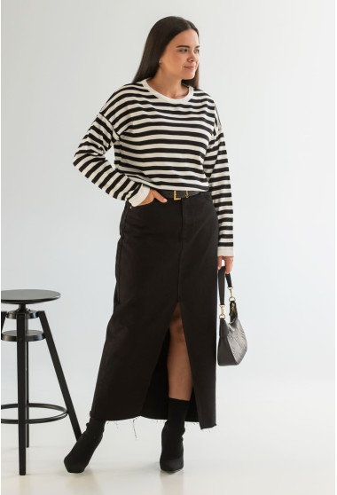 Чорна джинсова спідниця . Maritel. Зображення 7