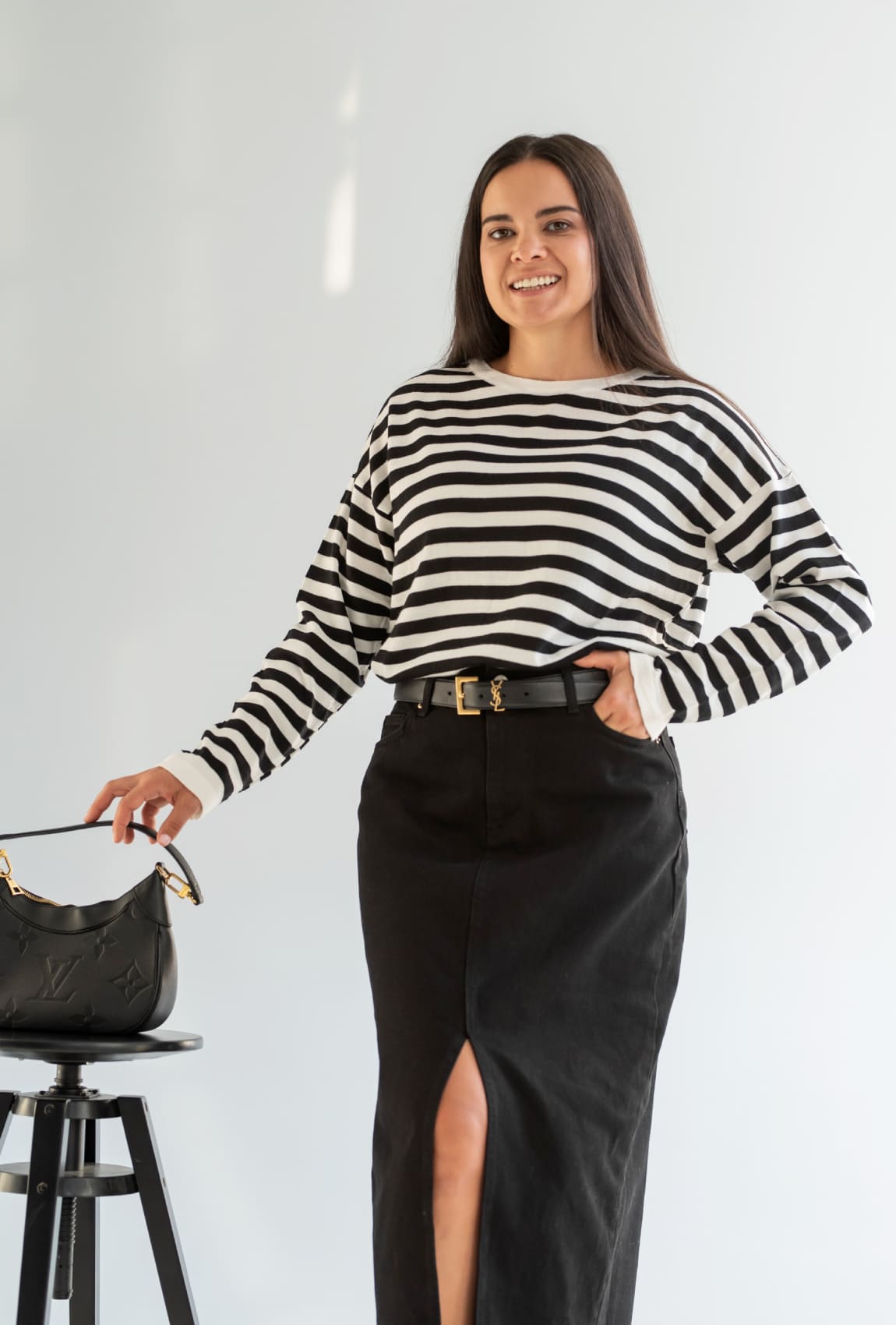 Чорна джинсова спідниця  —  755844. Maritel. Зображення 1