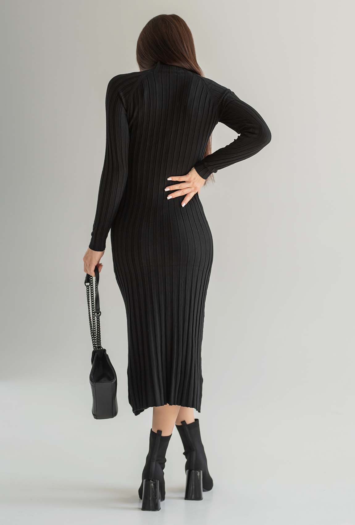 Черное вязаное платье — 951829. Maritel. Изображенние 1 Черное вязаное платье — 951829. Maritel. Изображенние 1