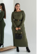 Сукня в рубчик з довгим рукавом в кольорі хакі — 453487. Maritel Сукня в рубчик з довгим рукавом в кольорі хакі — 453487. Maritel