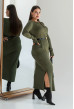 Сукня в рубчик з довгим рукавом в кольорі хакі — 453487. Maritel. Зображення 1 Сукня в рубчик з довгим рукавом в кольорі хакі — 453487. Maritel. Зображення 1