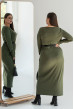 Сукня в рубчик з довгим рукавом в кольорі хакі — 453487. Maritel. Зображення 2 Сукня в рубчик з довгим рукавом в кольорі хакі — 453487. Maritel. Зображення 2