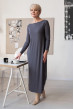 Серое платье в рубчик с длинным рукавом — 261690. Maritel Серое платье в рубчик с длинным рукавом — 261690. Maritel