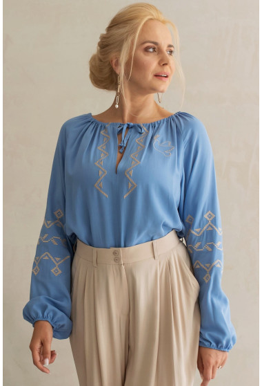 Голубая вышиванка Украина. Maritel. Изображенние 1