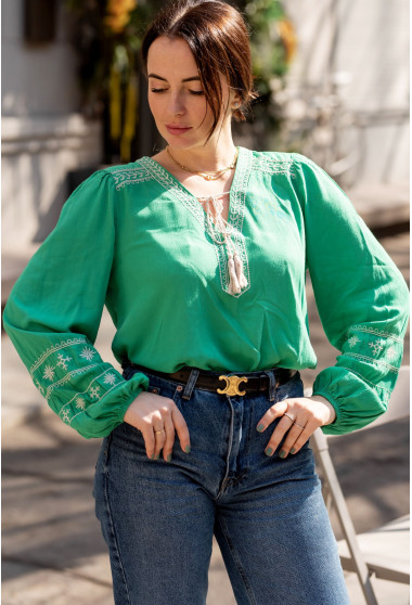 Зеленая вышиванка. Maritel. Изображенние 12