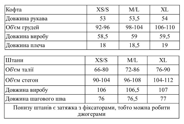 Підібрати розмір