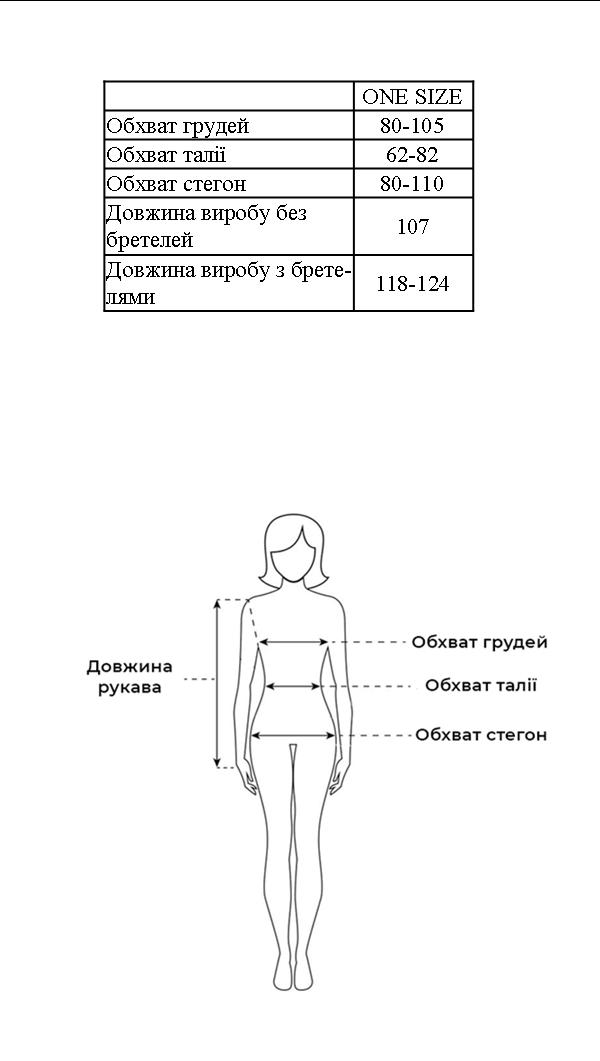 Таблиця розмірів