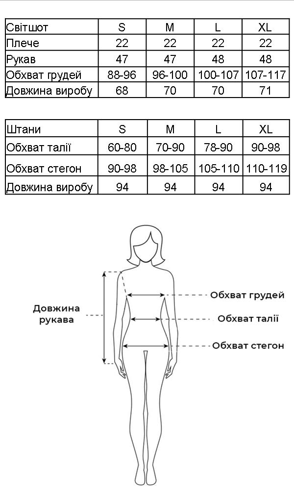 Таблиця розмірів Таблиця розмірів