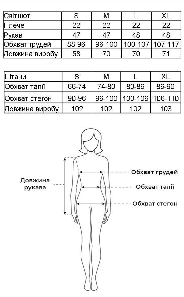 Таблиця розмірів Таблиця розмірів