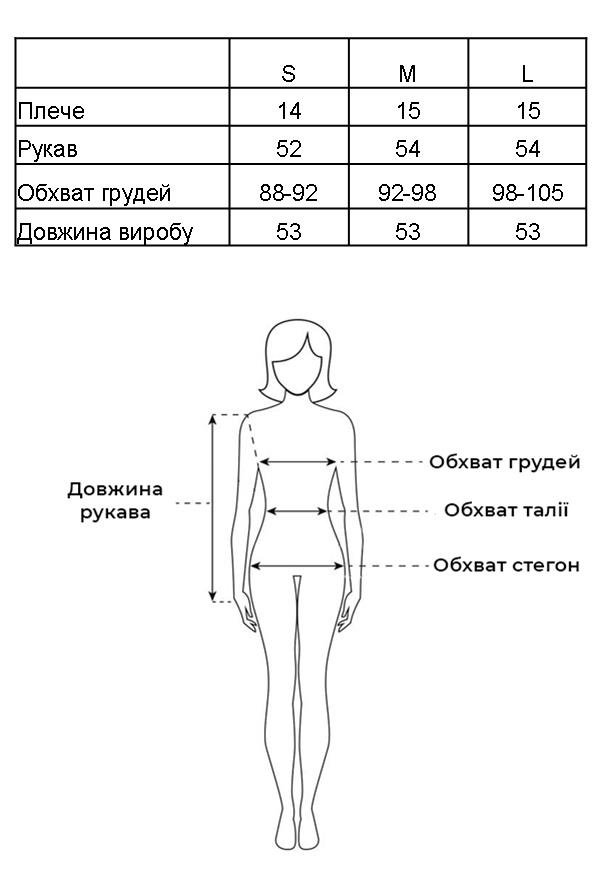 Таблиця розмірів Таблиця розмірів