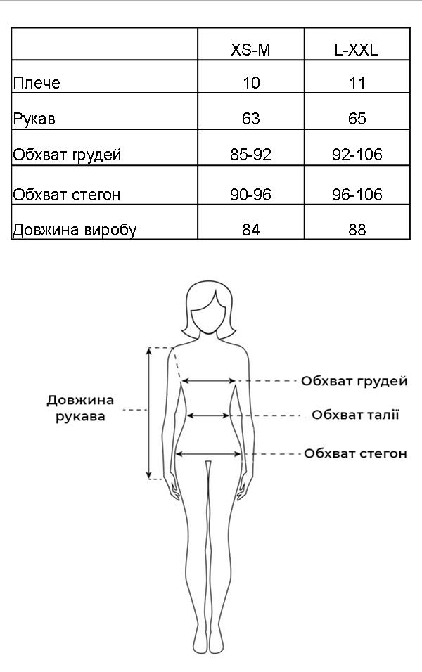 Таблиця розмірів Таблиця розмірів