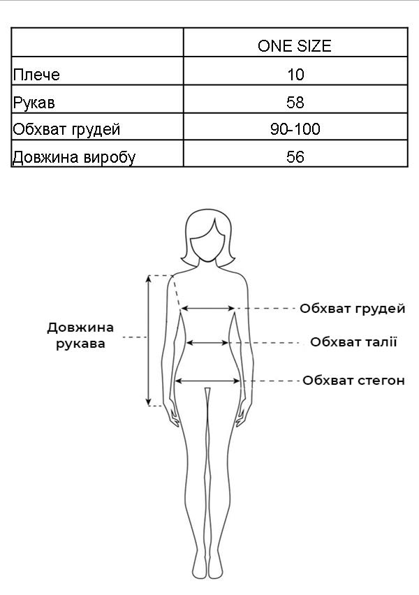 Таблиця розмірів Таблиця розмірів