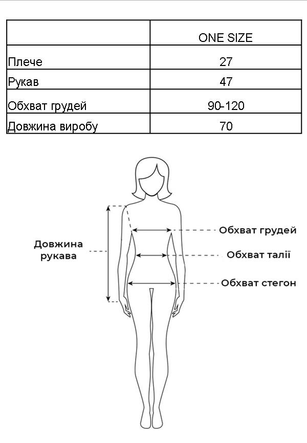 Таблиця розмірів Таблиця розмірів