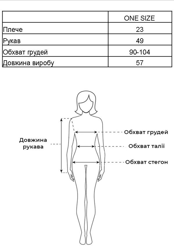 Таблиця розмірів Таблиця розмірів