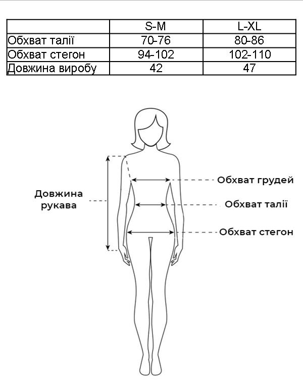 Таблиця розмірів Таблиця розмірів